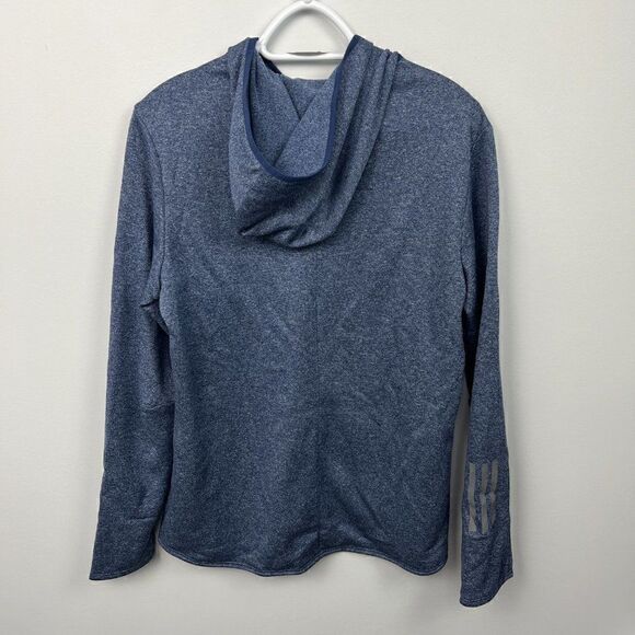 𝅺EUC Adidas pullover Hoodie, Blue, size L, Climalite - Picture 2 of 5